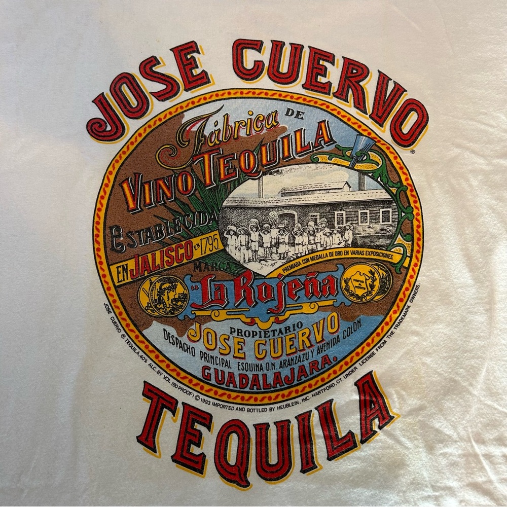 1993 Jose Cuervo Tequila Tee Shirt JD Gates Glen Cove Vintage Large - Picture 4 of 9